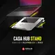 【亞果元素】CASA HUB Stand USB-C 五合一筆記型電腦支架集線器 灰
