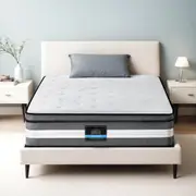 Giselle 30cm Mattress 3-Zone Pocket Spring Euro Top Gel Memory Foam King Single