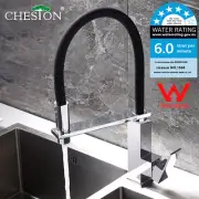 WELS Chrome Pull Down Kitchen Faucet Basin Sink Mixer Deck Mounted Tap 1 Handle