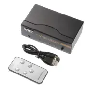 VGA SVGA Monitor Switch Video Selector Box 4 Port 4 In 1 Out PC TV w/ IR Remote