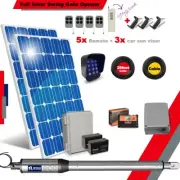 RITROX ECO Full Solar Powered Single Swing Gate Opener Keypad Long Range Remote