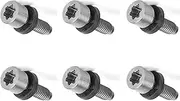 [Gofotu] 4pcs/6pcs Golf Weight Screw Compatible with Taylormade M3 M4 M5 M6 SIM SIM2 R15 Stealth2, Stealth,BRNR Mini Driver Qi10 Shaft Adapter Sleeve (6pcs Screws)
