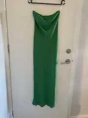 Kookai Polly Slip MIDI dress Sz 36 Dans Green Colour Bnwt K32