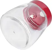 [PRETYZOOM] 1Pc Sealed Glass Food Jar Practical Pickle Making Dried Food Container with Air Release Valves for Home Storage Enzyme Winemaking Use