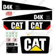 Fits Caterpillar D4K XL Decal Kit Dozer Safety Decals Warning Stickers Crawler