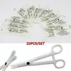 10Pcs Disposable Body Piercing Clamps Septum Forceps for Ear Lip Nose Tongue