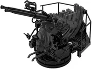 YZ700223B 1/700 Model Upgrade Parts U.S Navy Bofors Twin AA Gun Type B