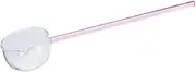 CATIEBYE Punch Ladle Glass Spoon with Pour Spout Appetizers Scoop Kitchen Ladles Gravy Soup Spoon for Dessert Sugar Cocktail Stirring Cooking