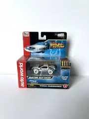 Auto World Back To The Future Time Machine With White Wheels #4 New In Box