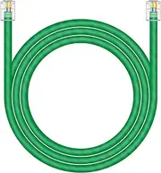 CAT5E RJ11 Data Cable DSL Cable 3ft Heavy Duty High-Speed for DSL Modem UTP Compatible with ATT RJ11 6P4C Male to Male Green - 3 Feet