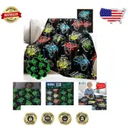 Colorful Gaming Blanket for Boys: Light-Up Flannel Throw, Ideal Gift 60"x80"