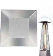 Patio Heater Reflector Sign - Stove Cover, 4-Sided Replacement Parts for Patio Heater with 3 Pre-Drilled Holes | Robust Patio Heater Cover for Outdoor Heater Propane Heater