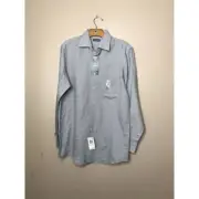 NWT NEW mens VAN HEUSEN l/s flex Size 14- 14.5 32/33 S