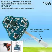 3S 10A Drill Battery 18650 Li-ion Lithium Battery BMS Protection PCB Board 12.6V