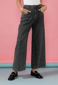 在飛比找ZALORA購物網優惠-Recycled Cotton Denim Panelled