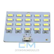 10Pack Mirco USB/Type-C 5730 SMD LED Lighting Panel Night Light 5V 470mA~430mA