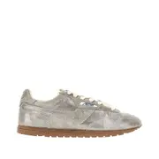 [AUTRY] AUTRY 'Windspin' laminated leather sneakers Woman 39 39 Silver
