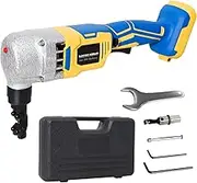 Mayoki Cordless Nibbler Compatible with Dewalt 20V Max Battery, 18 Gauge Sheet Metal Cutter with 1200RPM Brushless Motor | Replaced Blades for Cutting Aluminium, Stainless Steel, Plastic (Tool Bare)