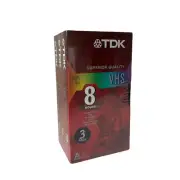 TDK T-160 Superior Quality 8 Hour VHS Tapes 3 Pack
