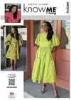 Know Me Sewing Pattern Dress by Beaute' J'adore | Sizes 8-10-12-14-16 | Uncut