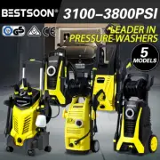 Bestsoon Max3800PSI Electric High Pressure Cleaner Washer Gurney Water Pump Hose