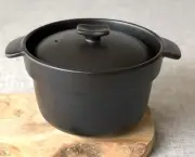Donabe Japanese Microwave Rice Clay Pot Quick & Easy Cooker 3 cups, 3-go Fluffy