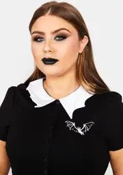 [The Grave Girls] Plus Hello To Nightfall Mini Dress