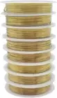 8 Packs Copper Wire Mixed Sizes Craft Jewelry Beading Wire for Beginner Practice