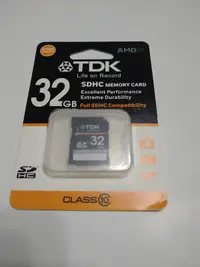 在飛比找露天拍賣優惠-tdk class 10 sdhc高倍速32g記憶卡,未拆封