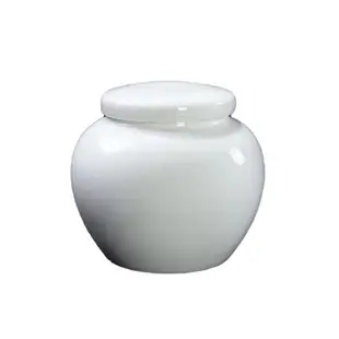 白瓷茶葉罐家用陶瓷密封罐防潮儲物罐普洱儲物罐通用存糧罐香粉罐