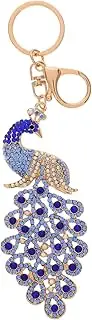 [COLLBATH] Peacock Keychain Beaded Ornament Handbag Charm Fashionable Car Keys Accessory Unique for Her