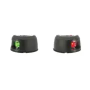 Attwood Lightarmor Deck Mount Navigation Lights Port & Starboard Black