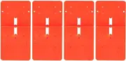 Woodworking Hinge Hole Puncher Door Hinge Template Opening Positioning Tool Drilling Guide Locator for Woodworking and Hinge Installation Plastic 12 x 6cm 4 Pcs