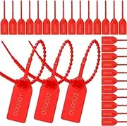 300 Pcs Plastic Tamper Seals, Numbered Zip Ties Security Tags Seals Disposable Self Locking Signage 250mm