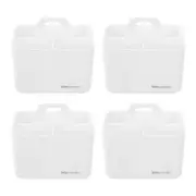 4x Boxsweden Caddo 3-Sec 15cm Stackable Storage Organiser w/ Carry Handle Asst