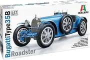 Italeri 4713 1:12 Bugatti 35B Roadster Model Building Kit, Standing Model Building, Crafts, Hobby, Gluing, Plastic Kit, Detailed, Unpainted