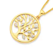 9ct Diamond Tree Of Life Pendant