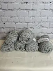 VTG Lot Of 5 Acrylic Yarn Soft Grey Acrylic 2oz Each Frapette Super Soft