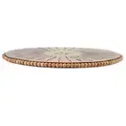 Mud Pie Beaded Wood Carved Lazy Susan