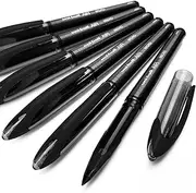 Uni-Ball AIR Micro - 0.5mm Fine Rollerball - 6 Pack - Black - UBA-188-M