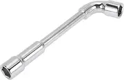 X AUTOHAUX 1 Pcs Socket Wrench Spanner Socket Remover 16.5x4.4cm Chrome Vanadium Steel Hexagon 13mm for Car Motorcycle Dirtbike l Shaped Wrench Sleeve