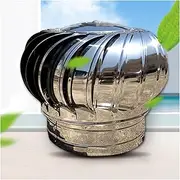[ZHDBD] Turbine Ventilator,Stainless Steel Chimney Cowl, Chimney Cowl Cap, Spherical Exhaust Pipe Air Outlet Rainproof Rotating Chimney Spinner Cowl Suitable for Factory Roof Farms,150mm
