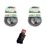 2 Pack Pro X 10 Ft. Unbalanced RCA to XLR3-M Audio Cable w/Cable Wraps