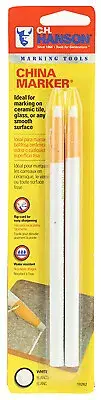 China Marker Pencil, White, 2-Pk.