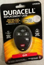 Duracell CP083D Replacement Key Fob Case for GM W/ CR2032 Battery NEW