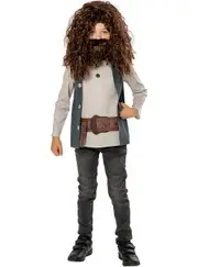 Hagrid Boys Harry Potter Costume And Wig Set