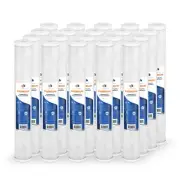 20PK Premium Aquaboon 5mic Whole House Carbon Water Filter Cartridge 20x2.5"