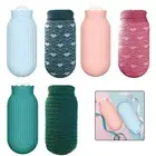 Easily Portable Silicone Hot Water Bottle with Safe Microwave Features