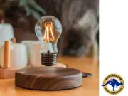 Magnetic Levitation Modern Night Lamp Floating Glass LED Bulb Office Bed Desk
