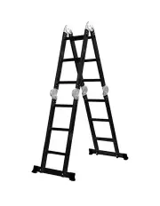 [Traderight] Aluminium Folding Platform Extension Step Multi Purpose Ladder 3.6m in Black